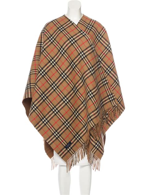 Burberry Nova Check Knit Poncho 